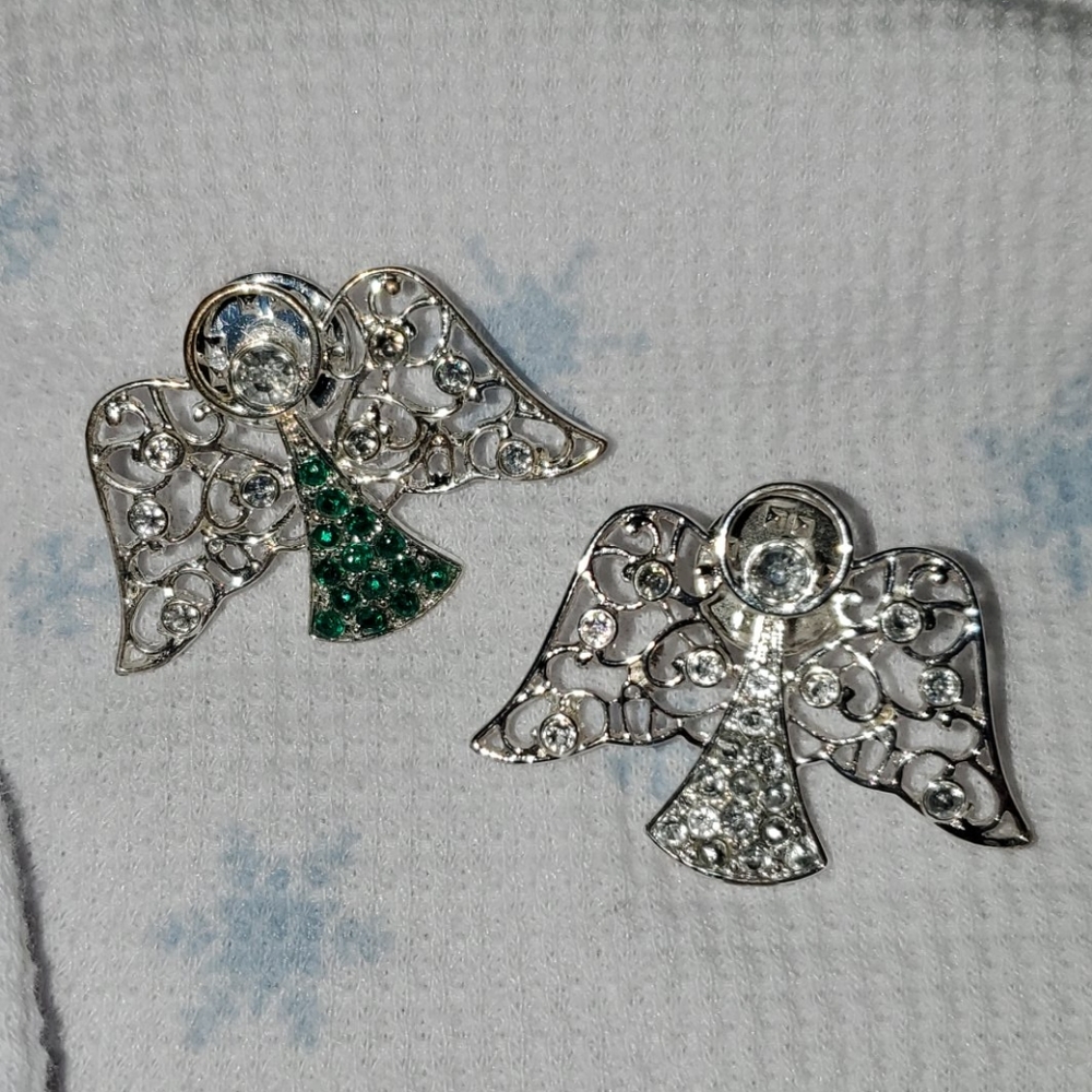 Sterling Silver Angel Brooch